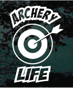 Archery Life bow arrow window decal Sticker