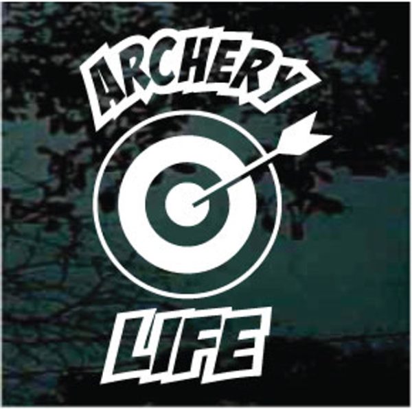 Archery Life bow arrow decal sticker