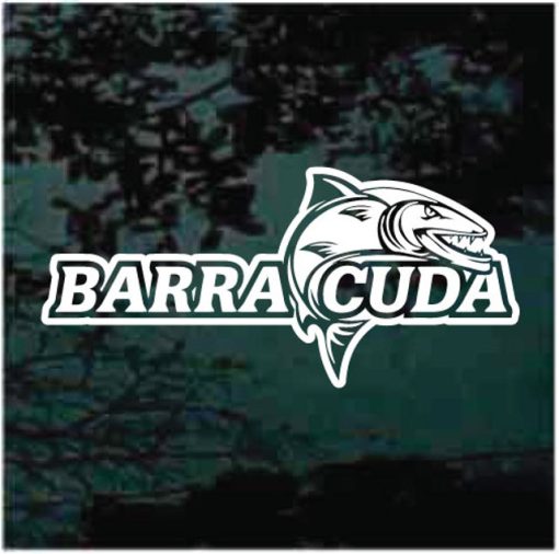 Barracuda fish decal sticker