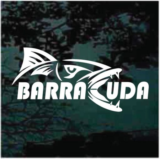 Barracuda fish decal sticker D2
