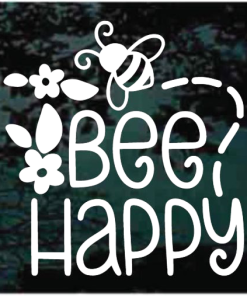 Bee Happy bee window decal Sticker