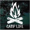 Cam Life camp fire decal sticker