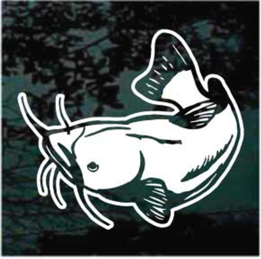 Catfish Fishing Decal Sticker a1