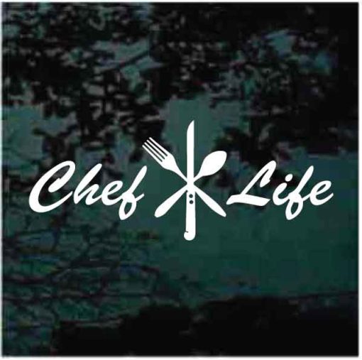 Chef life Head chef cook decal sticker