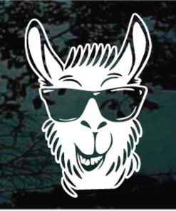 Llama cool decal sticker