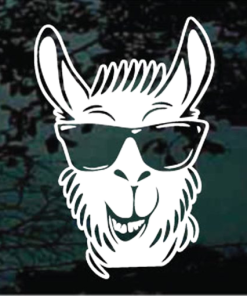 Llama cool decal sticker