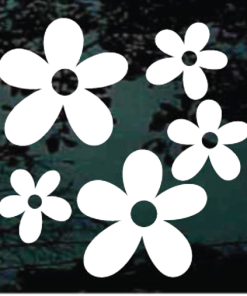 Daisies Daisy flower group window decal Sticker