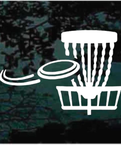 Disc Golf chain basket decal sticker