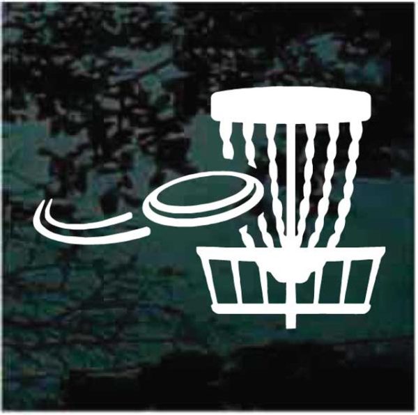 Disc Golf chain basket decal sticker