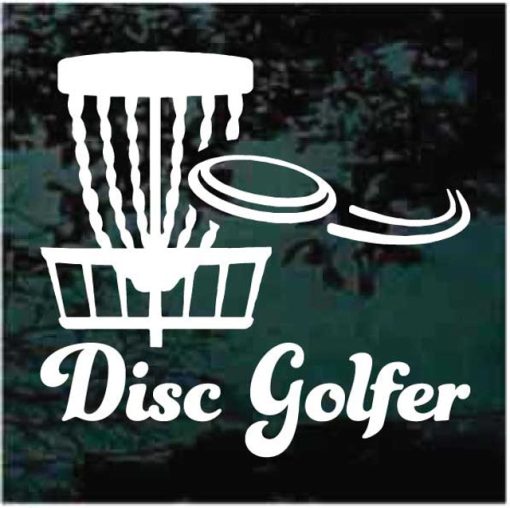 Disc Golf Golfer decal sticker