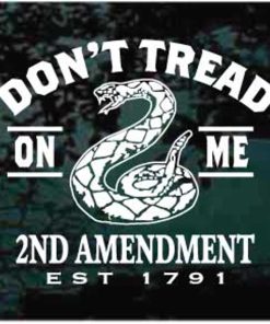 Don't Tread on Me 2nd amendment 1791 decal sticker
