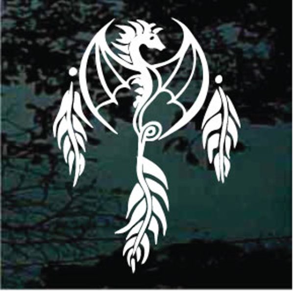 Dragon Dream Catcher decal sticker