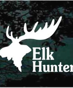 Elk hunter big rack decal sticker