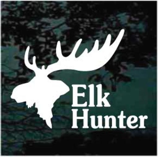 Elk hunter big rack decal sticker