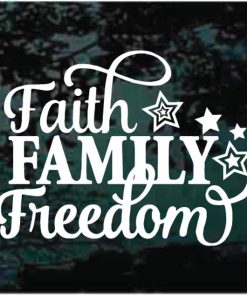 Faith Family Freedom Decal Sticker