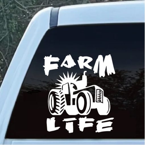 Farm Life Tractor decal sticker