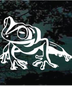 Frog squatting cute frog decal sticker