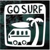 Go surf van palm tree decal sticker
