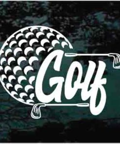 Golf Golfer golfing Golf Ball Decal sticker