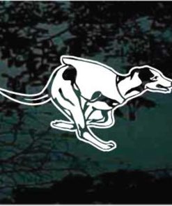 Greyhound Running Dog Decal Sticker