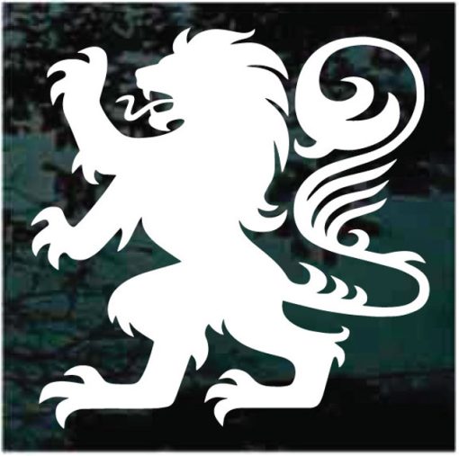 Heraldry Lion Logo Decal Sticker