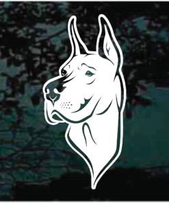Great Dane Head Decal Sticker