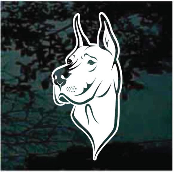 Great Dane Head Dog Decal Sticker
