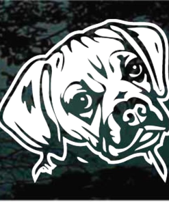 Puggle Head Decal Sticker