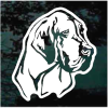 Great Dane Head Decal Sticker