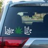 Lake Life Plant Decal Sticker 2 color