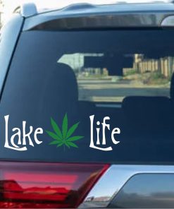 Lake Life Plant Decal Sticker 2 color