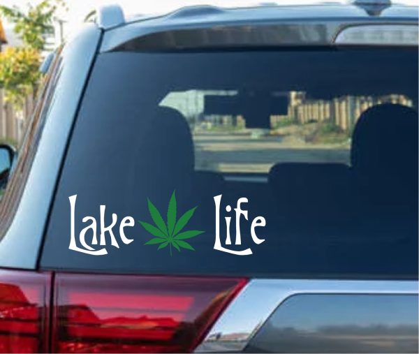 Lake Life Plant Decal Sticker 2 color