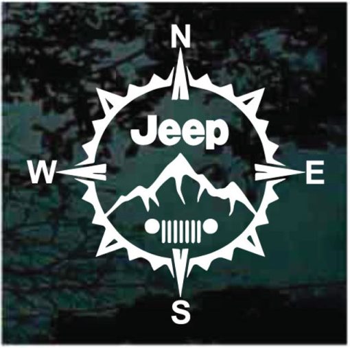 Jeep compass window decal sticker