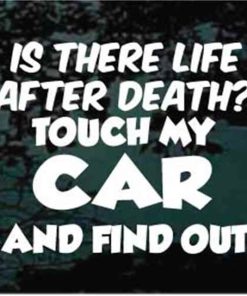 Life after death Touch my car and find out decal sticker