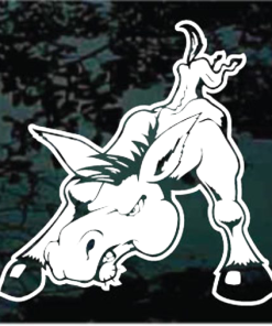 Mule Snorting window decal Sticker