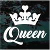 Queen Crown window decal sticker for cars and trucks
