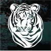 Tiger head mascot decal sticker for cars and trucks
