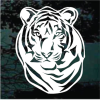 Tiger head mascot decal Sticker