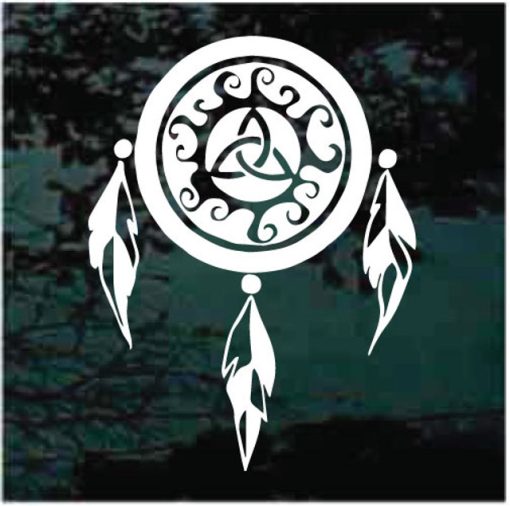 Dream Catcher Trinity symbol decal sticker for cars and trucks