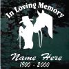In Loving Memory Cowgirl Horse Decal Sticker For cars and trucks