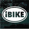 I bike bicycling biking decal Sticker