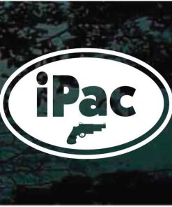 I pac Oval decal sticker for cars and trucks