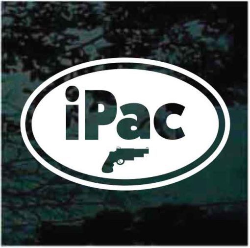 I pac Oval decal sticker for cars and trucks