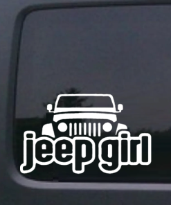 Jeep Girl Bold Window Decal Sticker for Jeeps