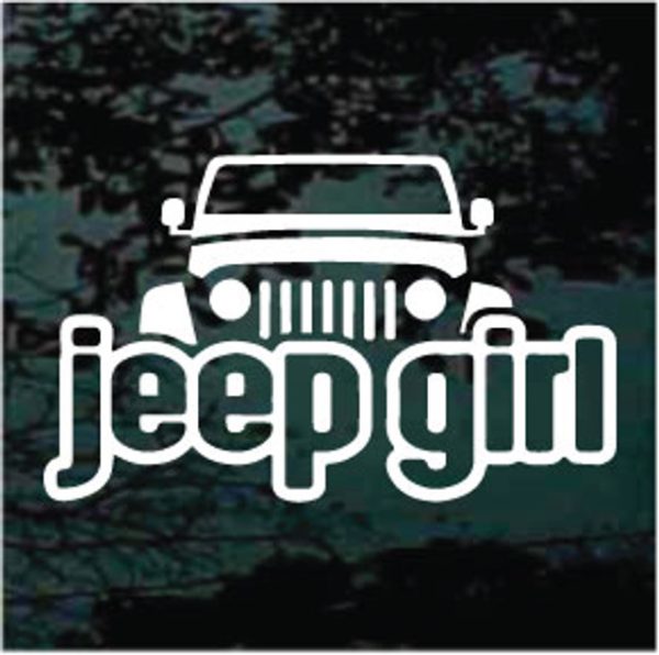 Jeep Girl Bold Window Decal Sticker for Jeeps