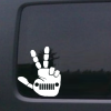 Jeep wave peace window decal sticker for jeeps