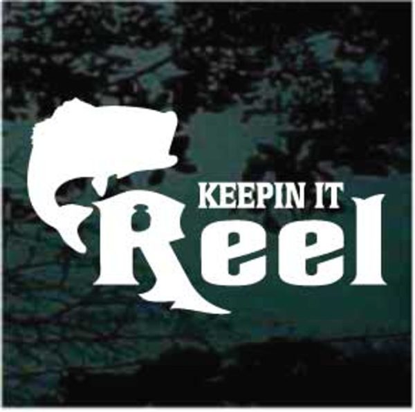 Keep it Reel fishing decal sticker for cars and trucks