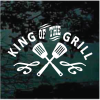 King of the grill Dad window decal sticker for cars and trucks