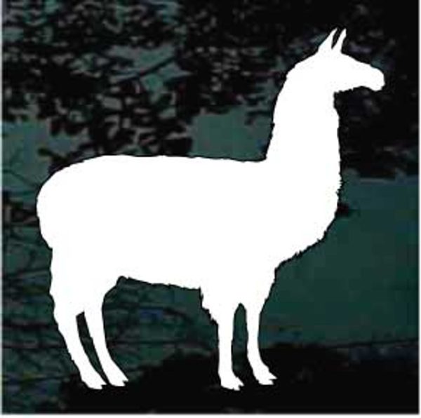 Llama decal sticker for cars and trucks
