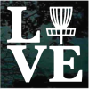 Love Disc Golf Window decal Sticker